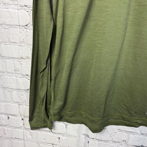 Smartwool Men's Classic 1/4 Zip Baselayer Size Medium Forest Green - Picture 3 of 11